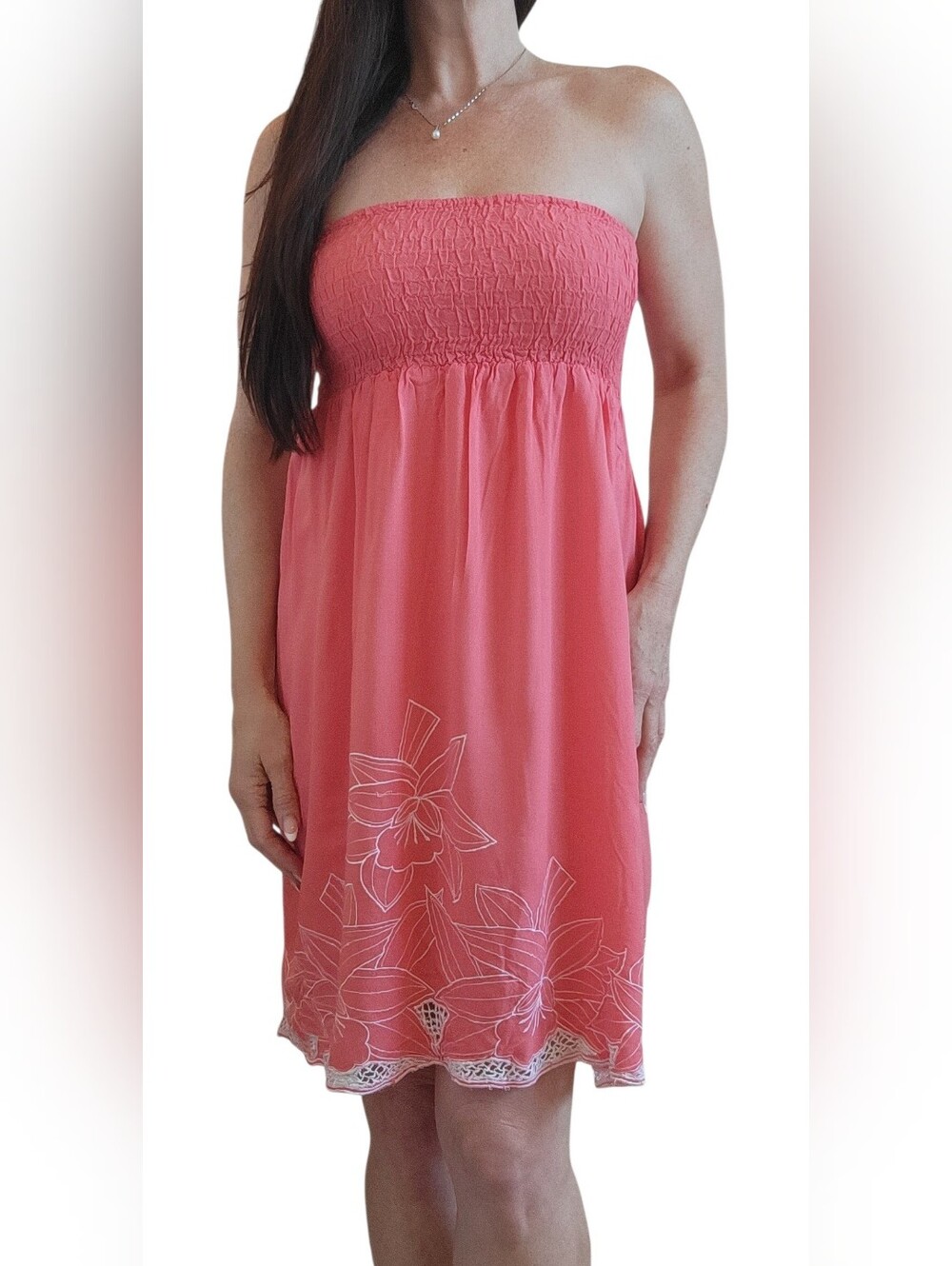 Raviya Strapless Embroidered Sundress